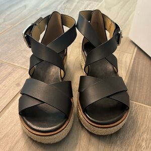 Michael Kors Black Espadrille Sandal Size 6.5